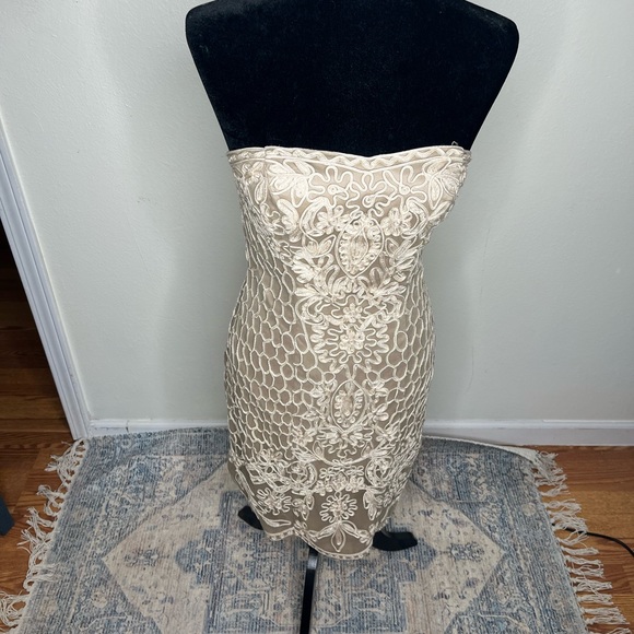 Sue Wong Strapless Embroidered Cocktail Dress - Picture 2 of 9